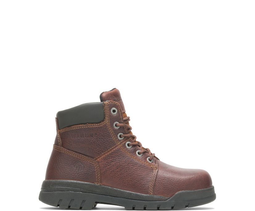 Bottes de Travail Wolverine Marquette Steel-Toe 6" Homme - Rouge Foncé (TJC096487)